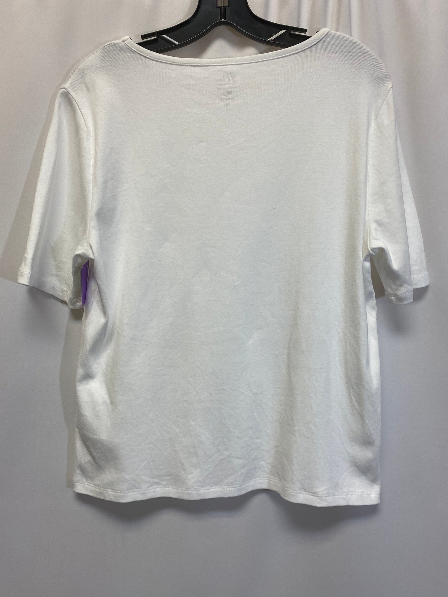 White Top Short Sleeve J. Crew, Size Xl