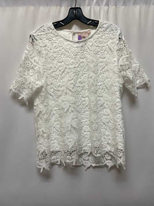 White Top Short Sleeve Philosophy, Size L