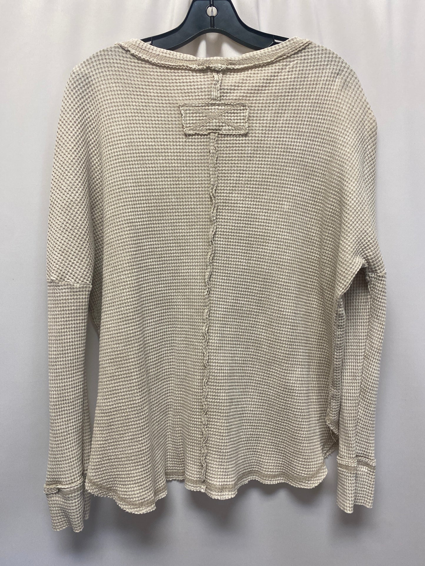 Tan Top Long Sleeve Zenana Outfitters, Size M