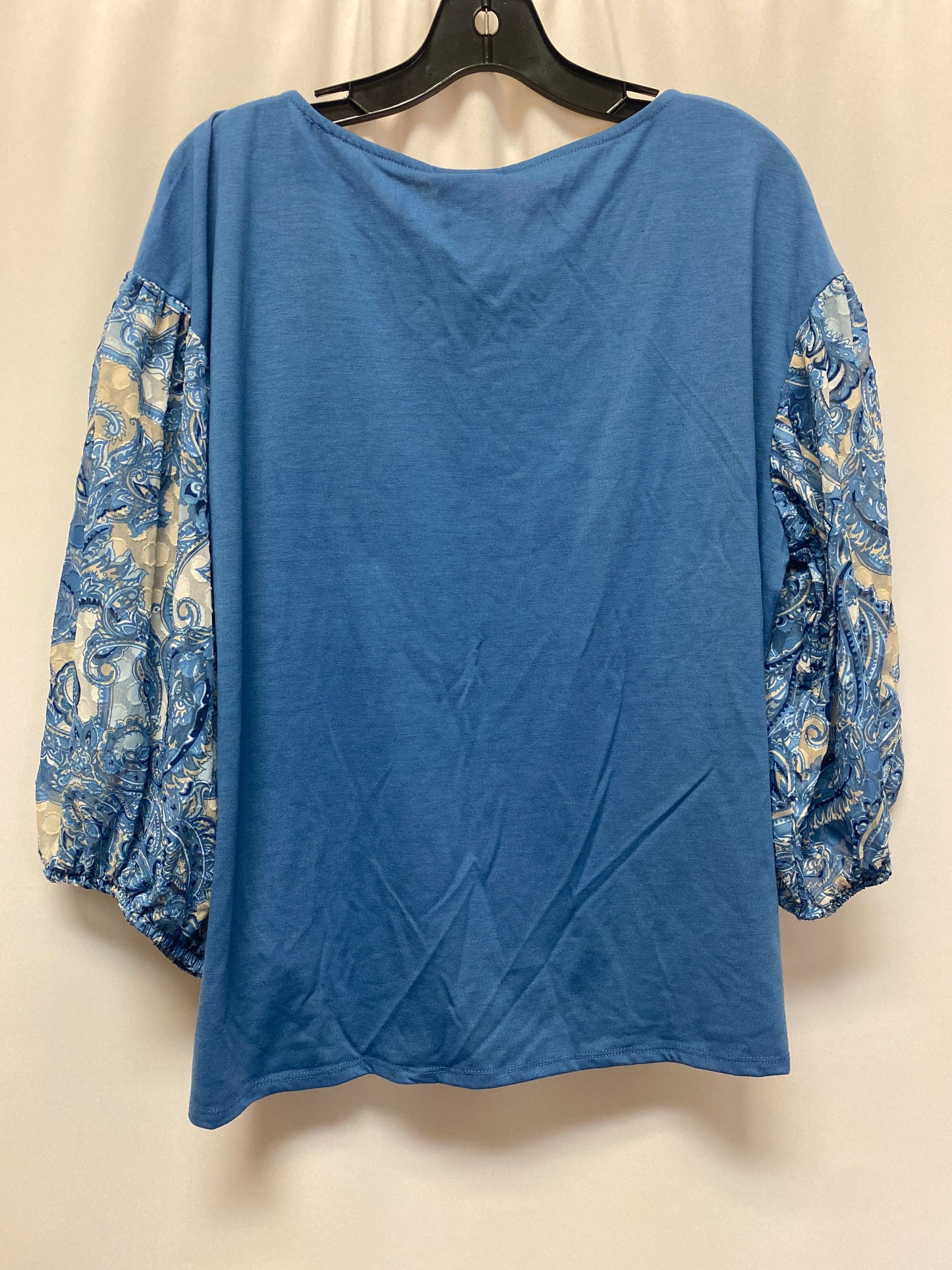 Blue Top Long Sleeve Ruby Rd, Size L