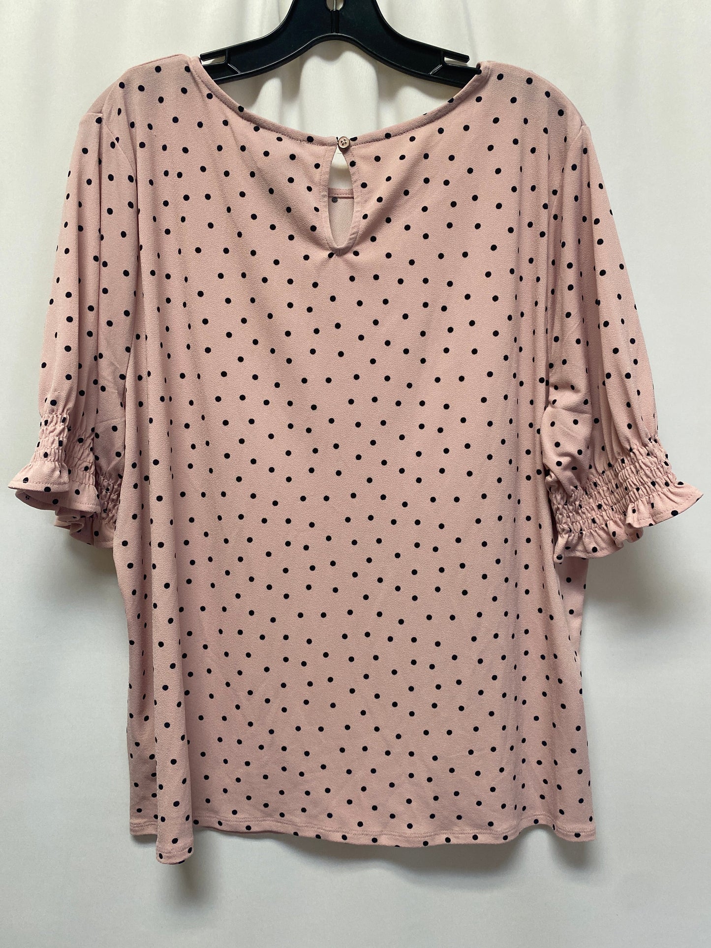 Pink Top Short Sleeve Adrianna Papell, Size Xl