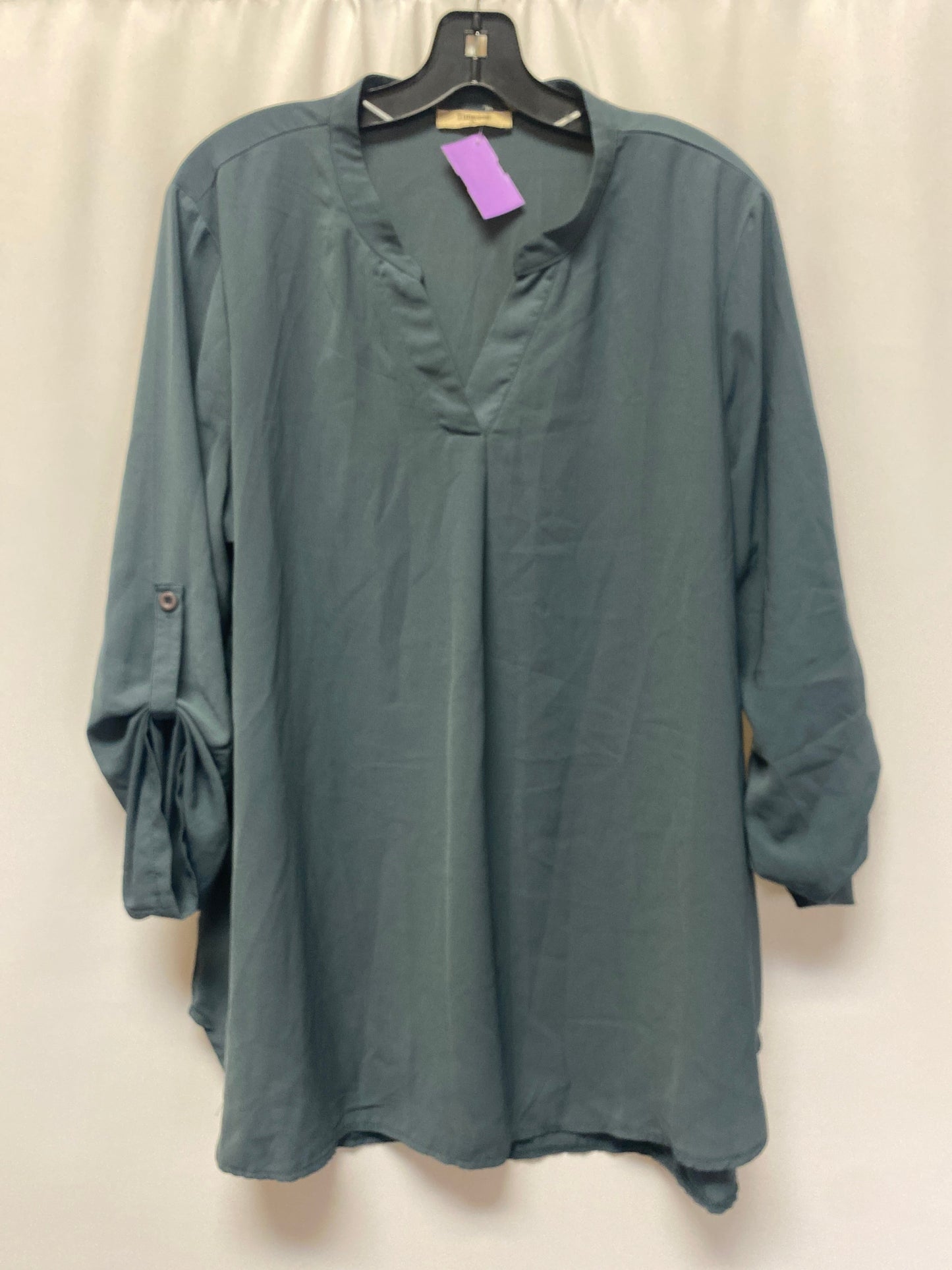 Grey Top Long Sleeve Clothes Mentor, Size Xl