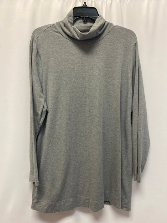 Grey Top Long Sleeve J. Jill, Size 2x