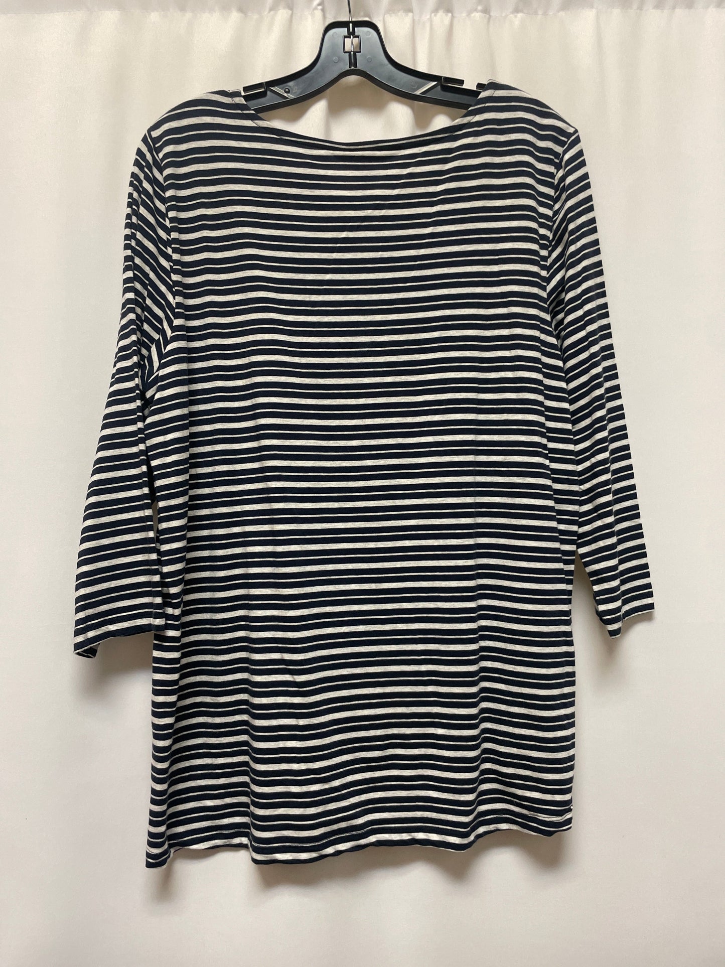 Navy Top Long Sleeve Christopher And Banks, Size L