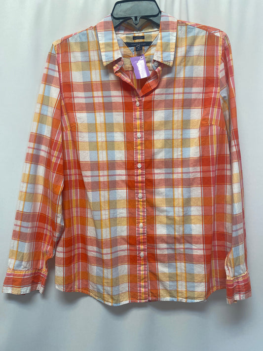 Peach Top Long Sleeve Tommy Hilfiger, Size L