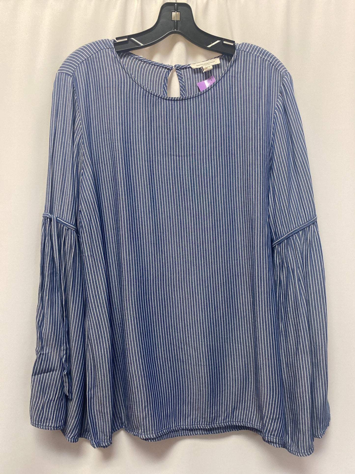 Blue Top Long Sleeve Beachlunchlounge, Size L