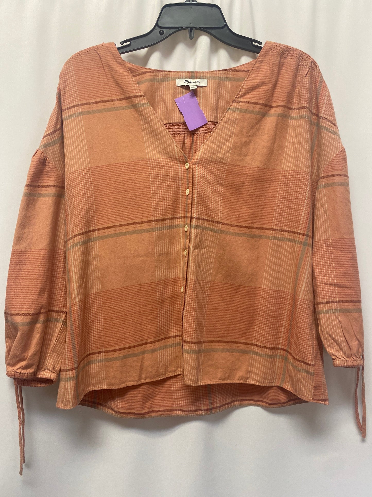 Peach Top Long Sleeve Madewell, Size L