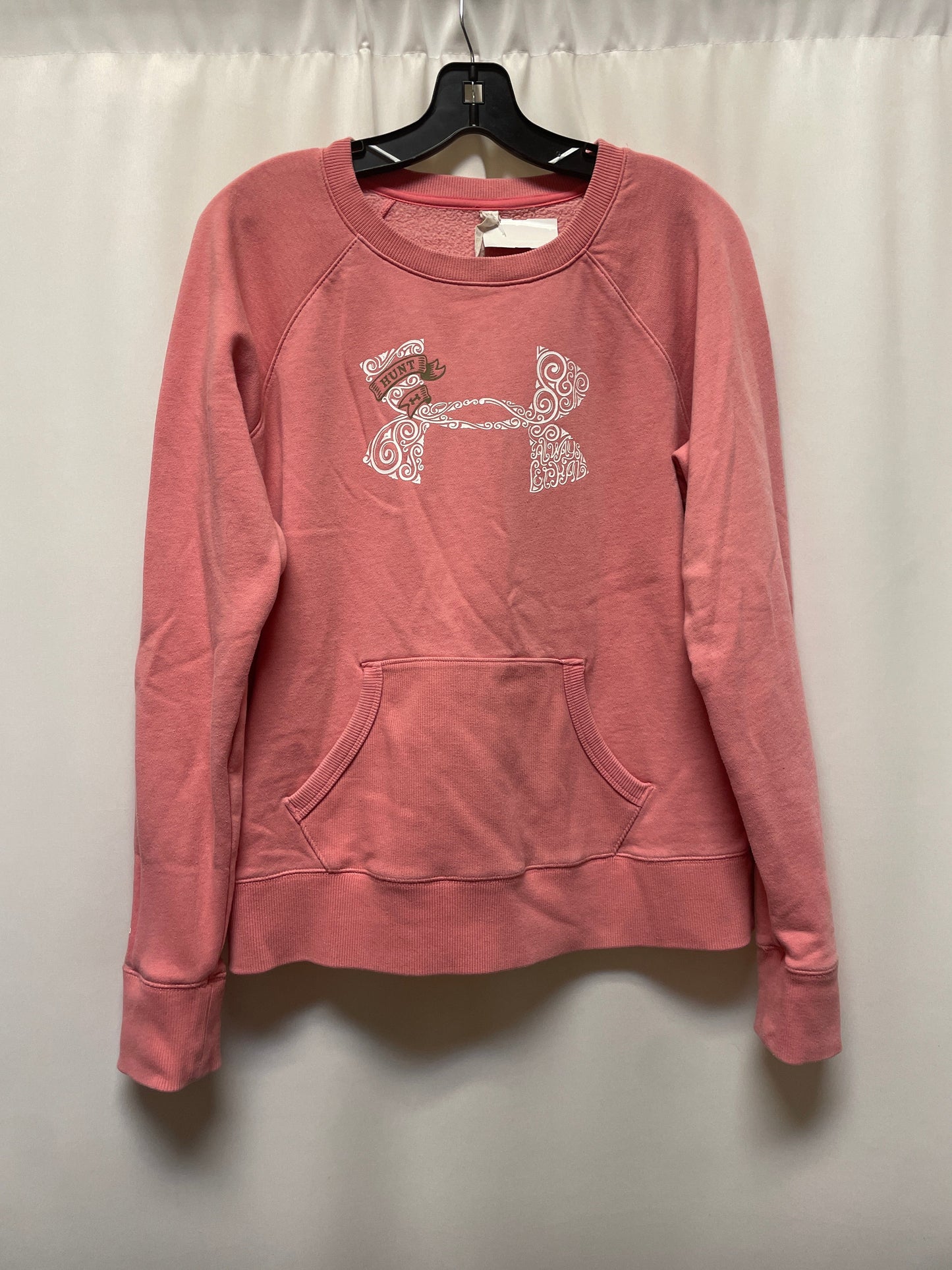 Sweatshirt Crewneck By Under Armour In Pink, Size: L