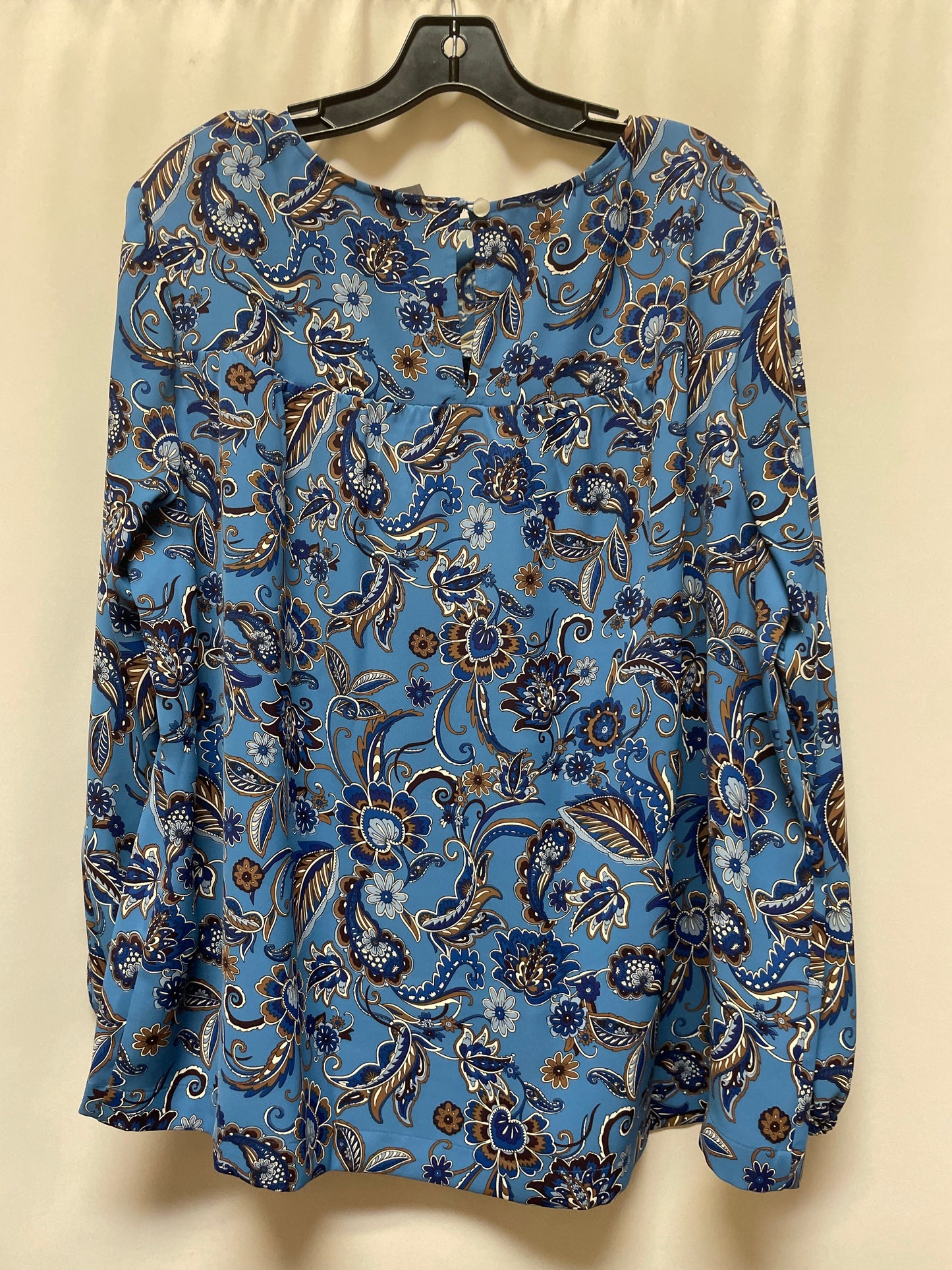 Top Long Sleeve By J. Jill In Blue, Size: Xl