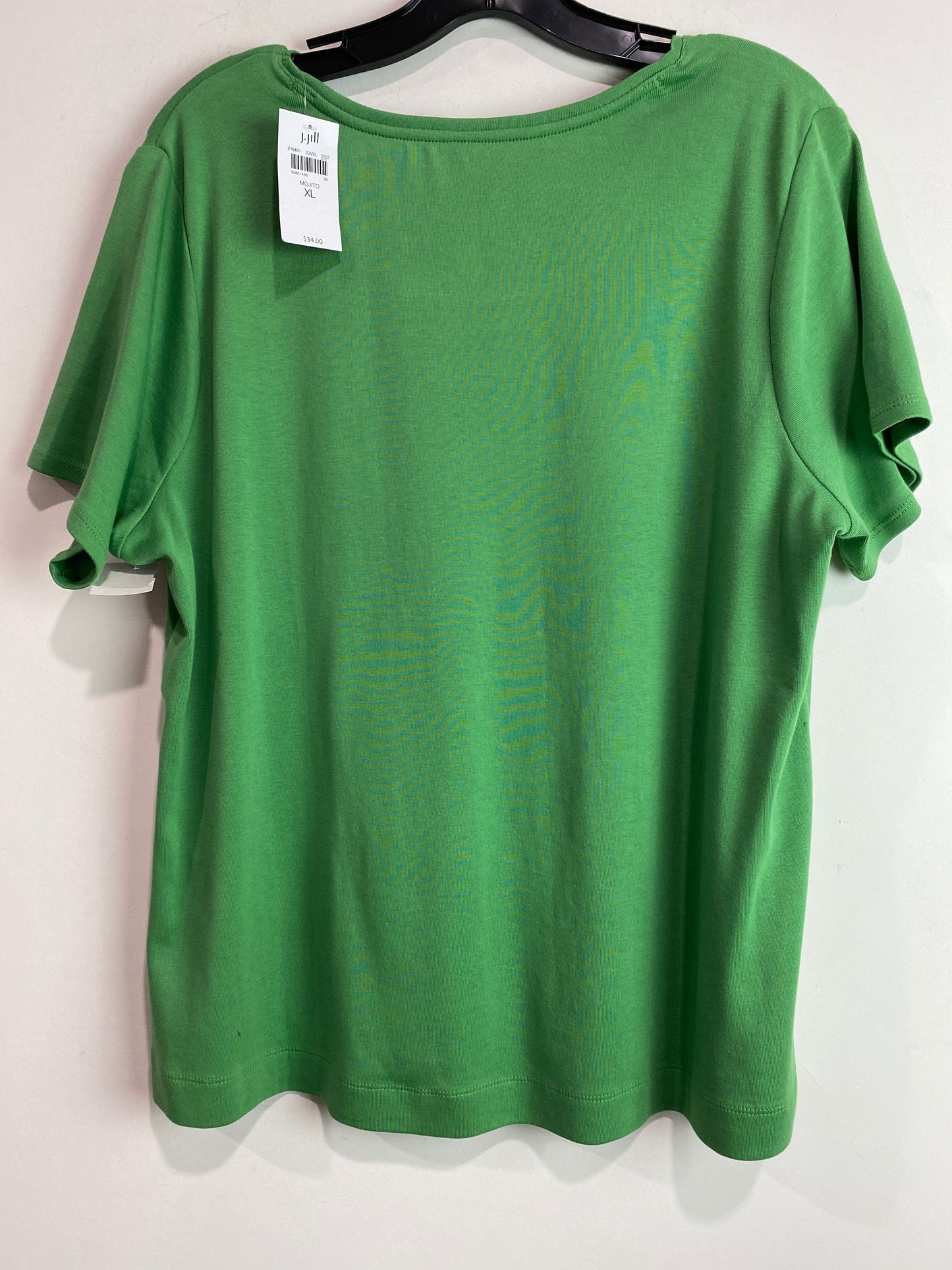 Top Short Sleeve By J. Jill In Green, Size: Xl