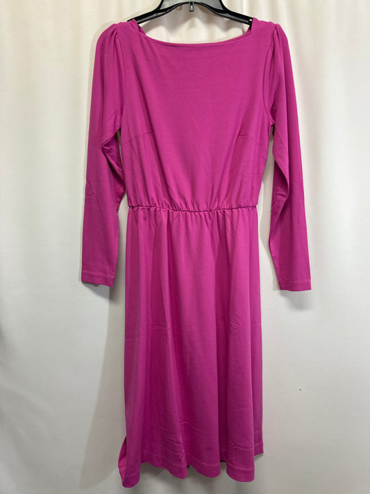 Dress Casual Midi By Ann Taylor In Pink, Size: Xs