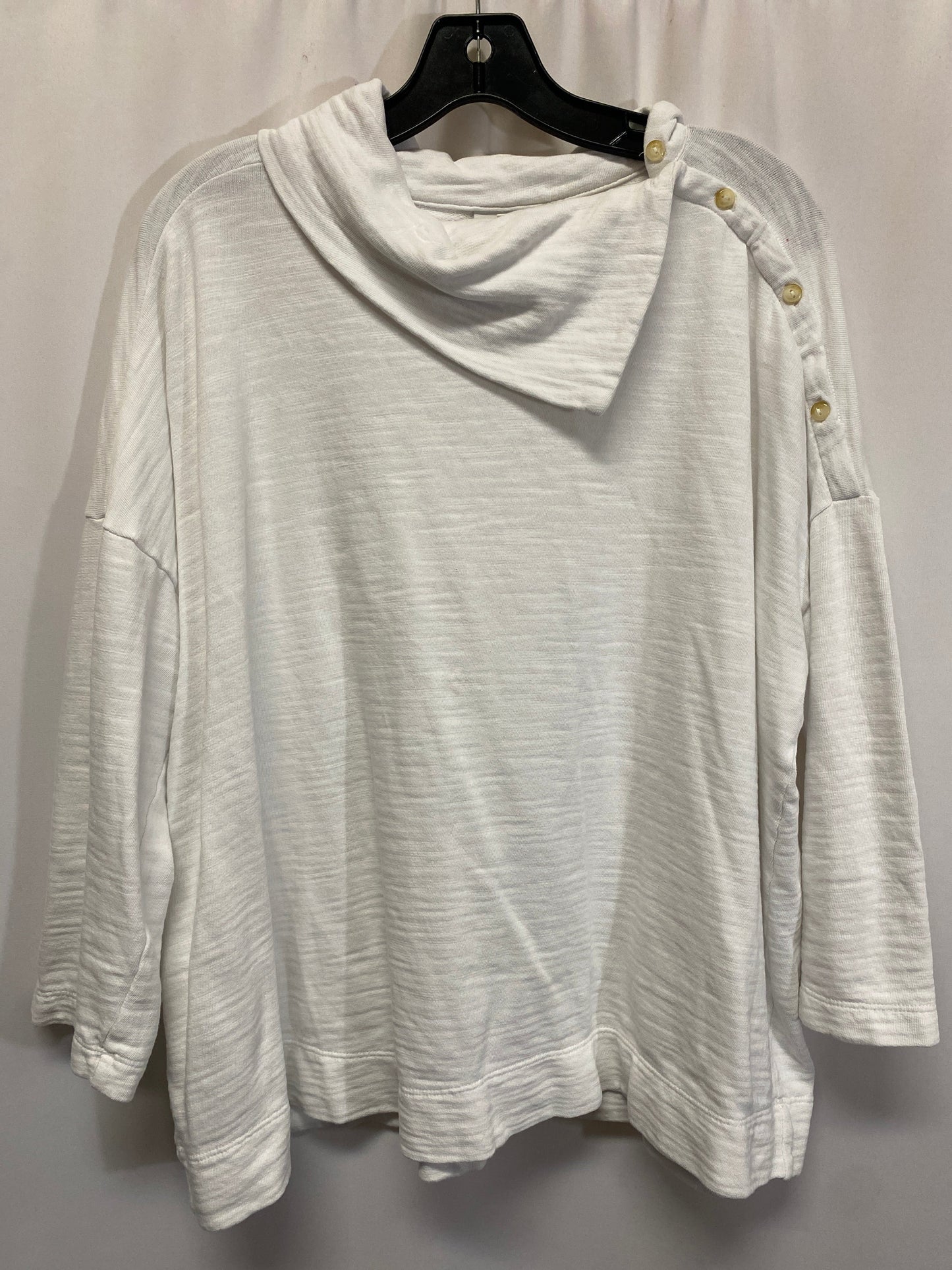 Top Long Sleeve By Pure Jill In White, Size: Xl