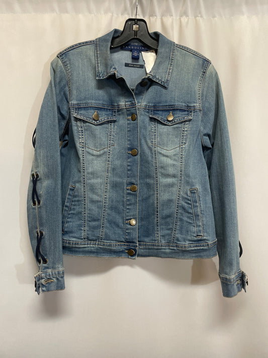 Jacket Denim By Bandolino In Blue Denim, Size: Petite  M