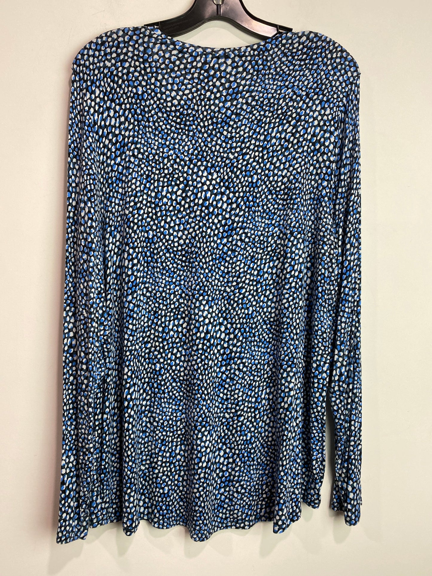 Top Long Sleeve By Apt 9 In Blue, Size: Xl