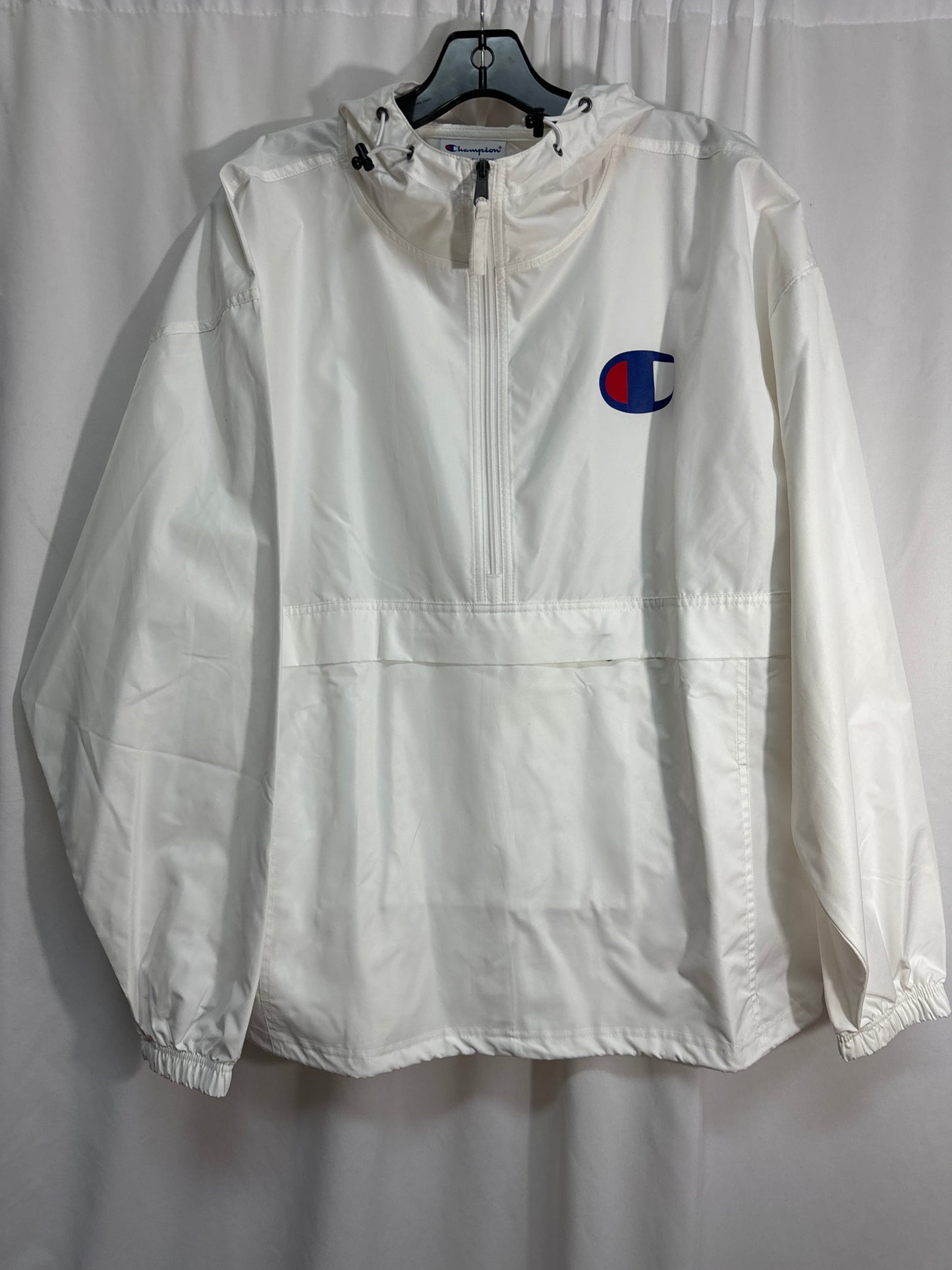 Athletic Jacket By Champion In White, Size: Xl