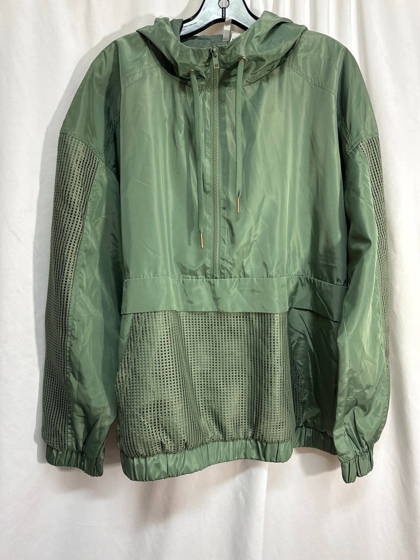 Athletic Jacket By Cato In Green, Size: Xl