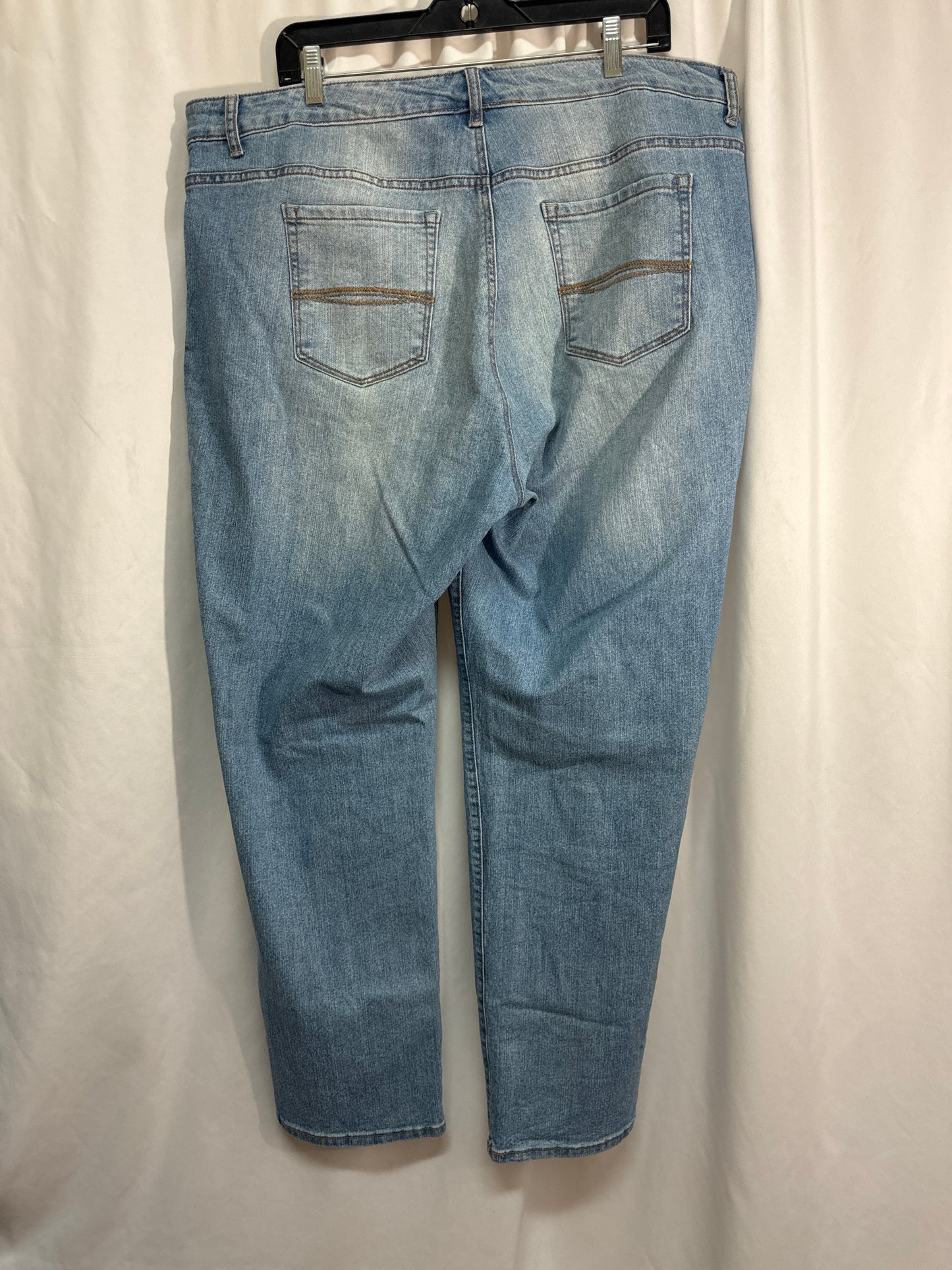 Jeans Straight By Bandolino In Blue, Size: 2x