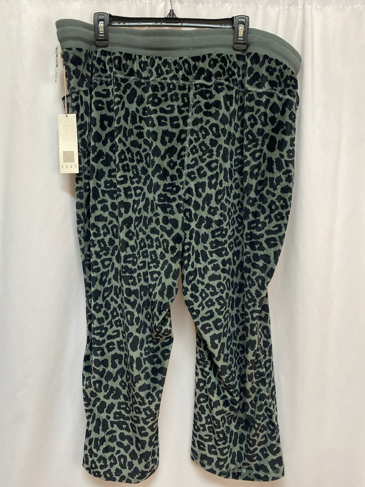 Pajama Pants By Cozy In Animal Print, Size: 3x