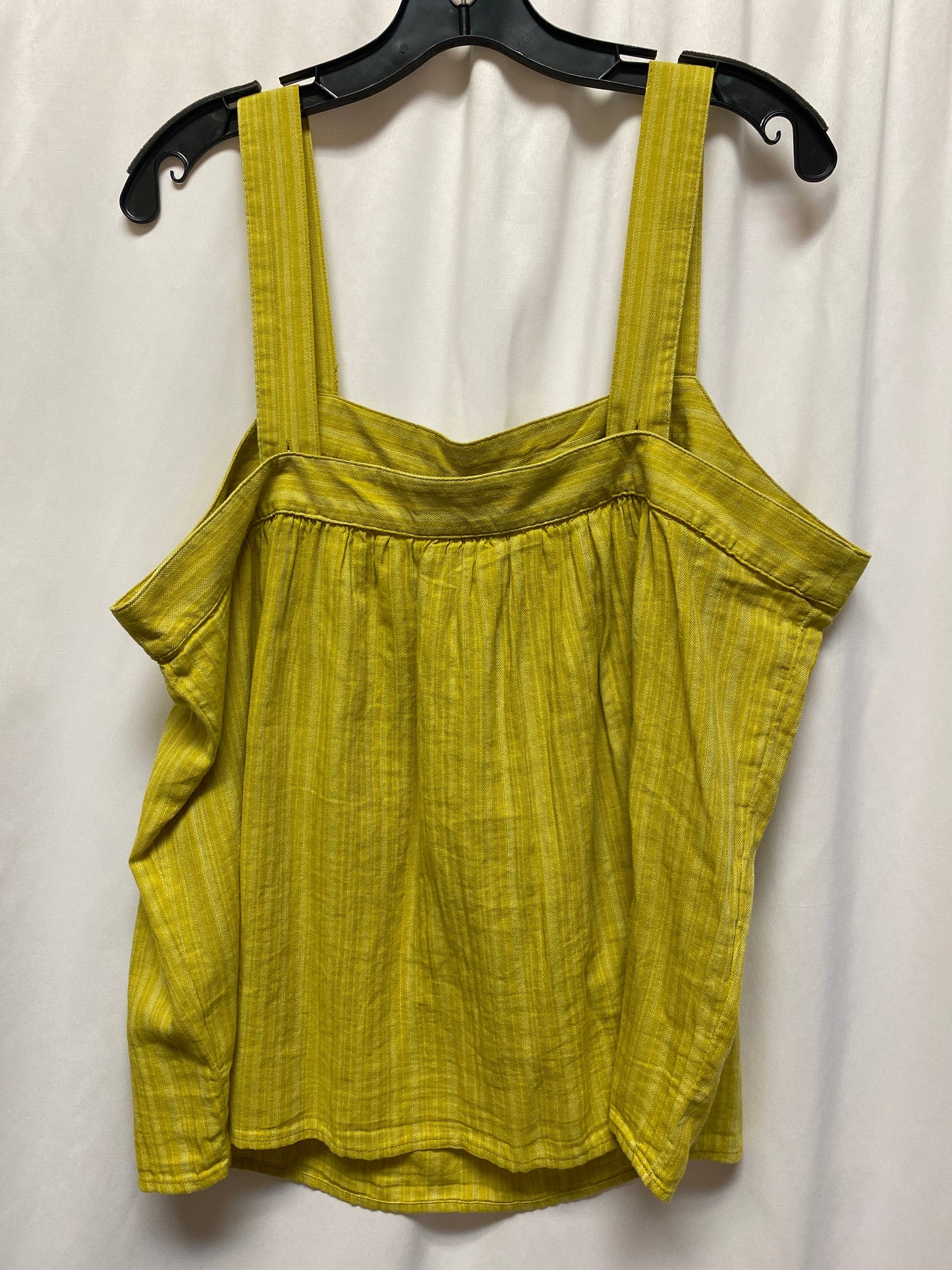 Top Sleeveless By Ana In Yellow, Size: Xl