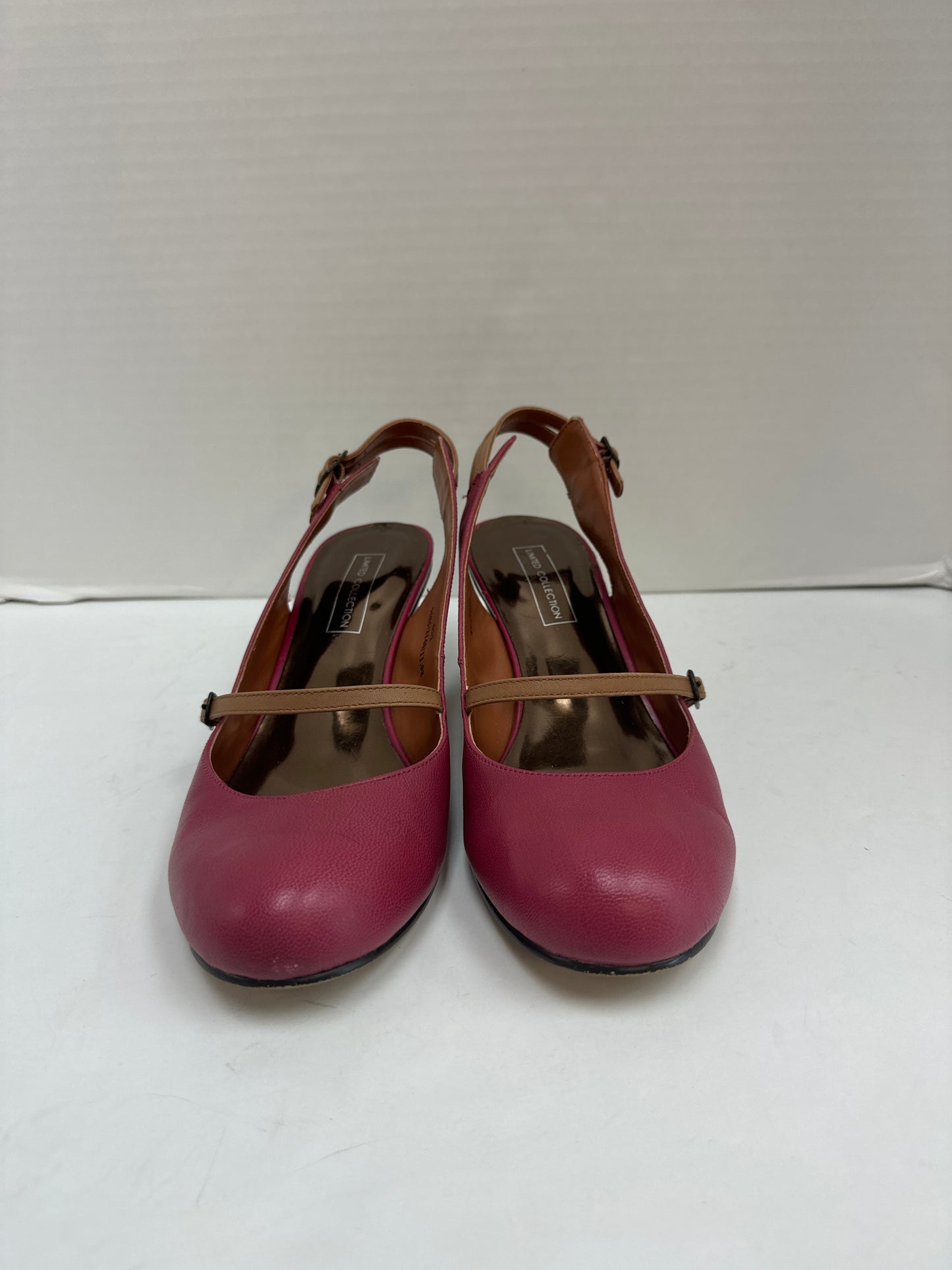 Shoes Heels Block By Clothes Mentor In Pink, Size: 6.5