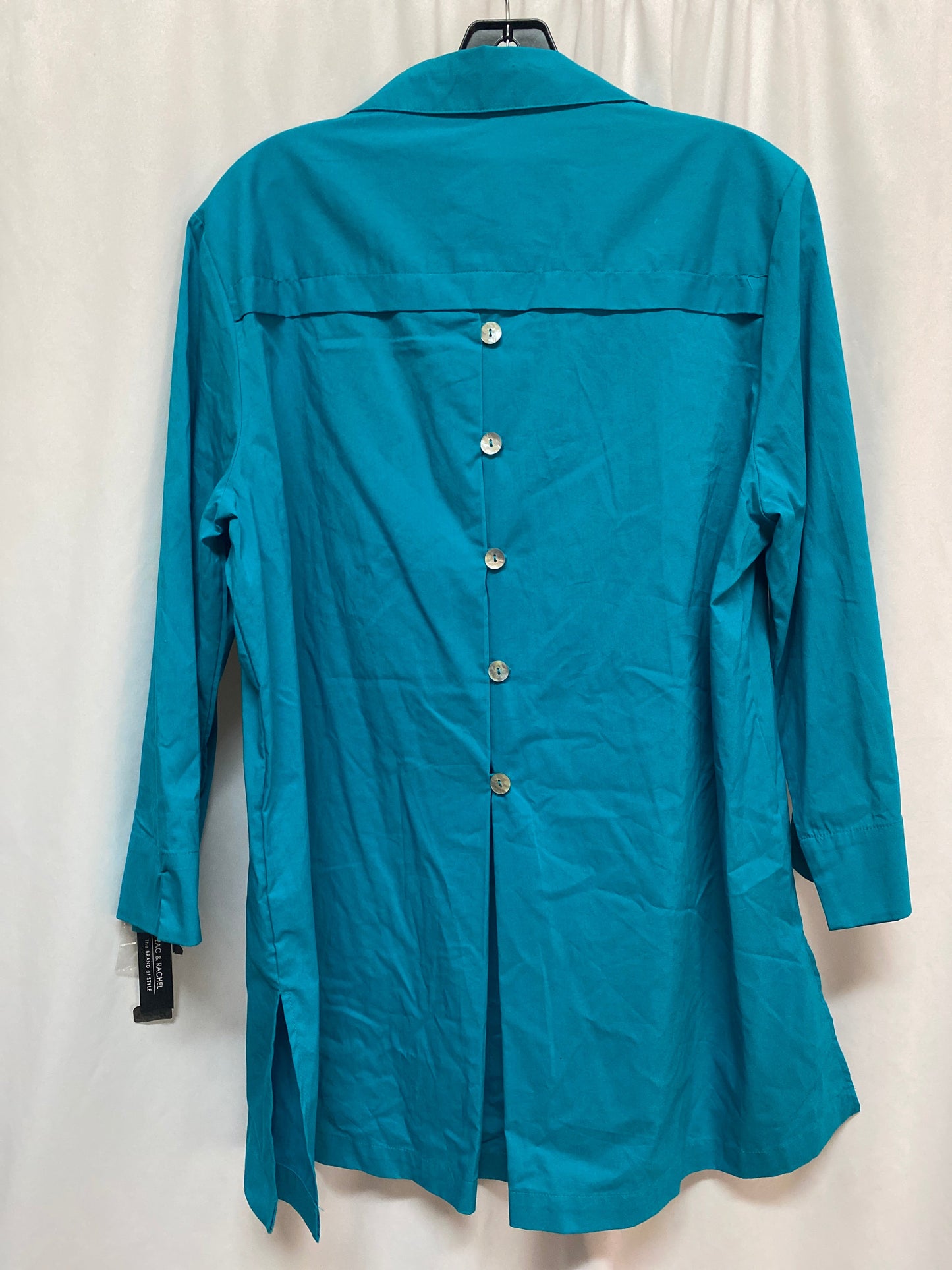 Top Long Sleeve By Zac And Rachel In Teal, Size: Xl