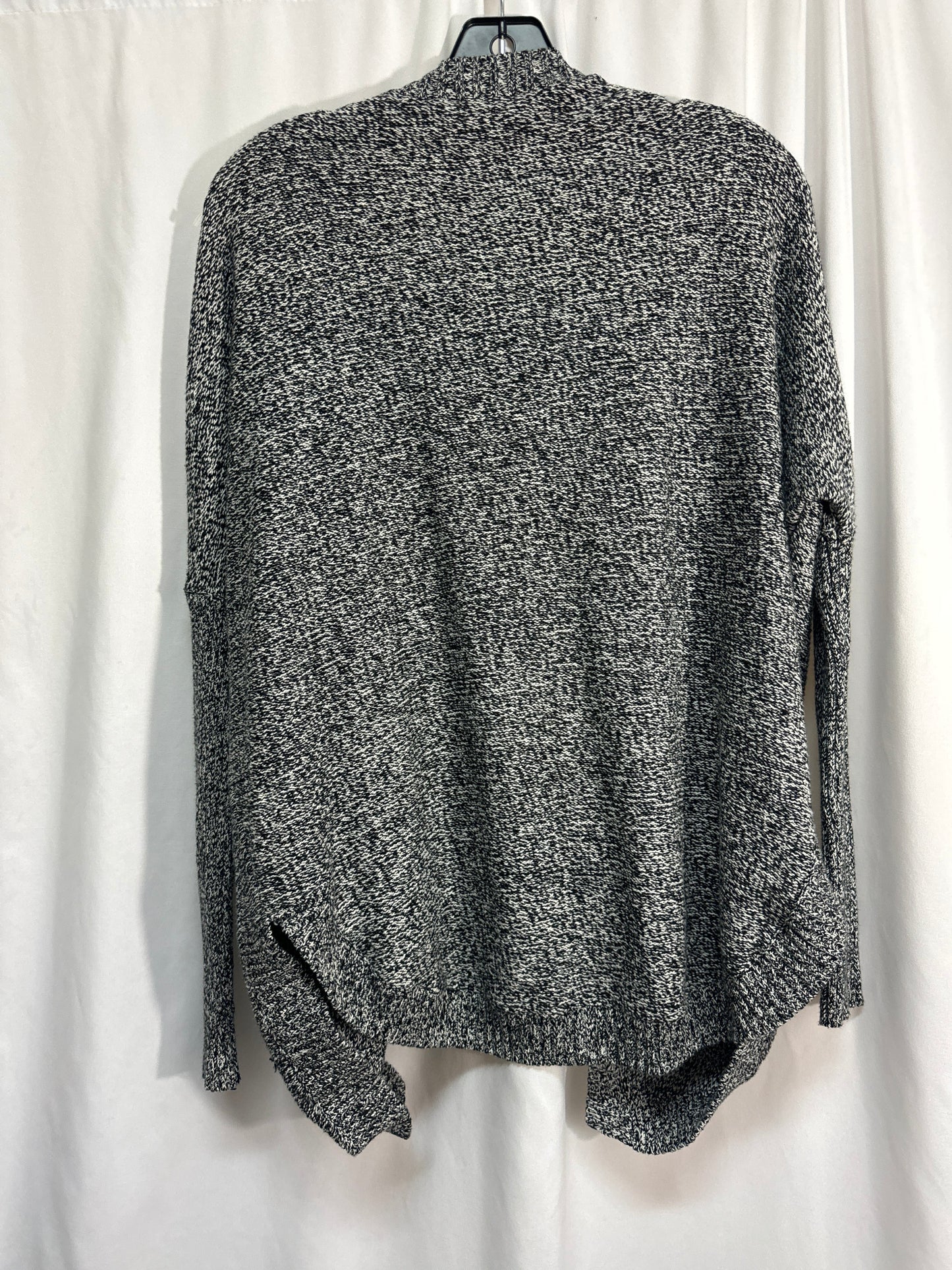 Cardigan By Express In Black & White, Size: Xs