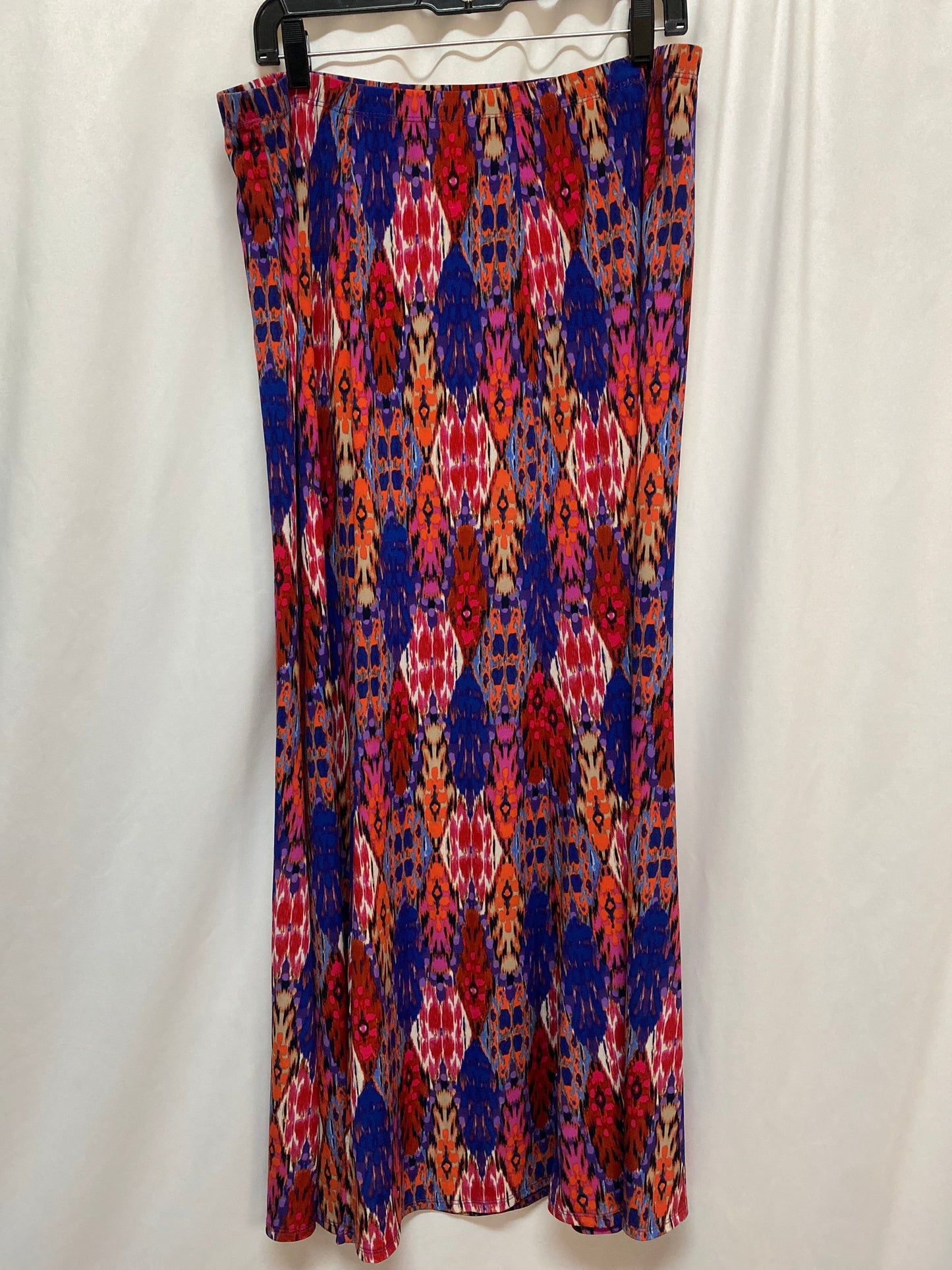 Skirt Maxi By Susan Graver In Multi-colored, Size: L