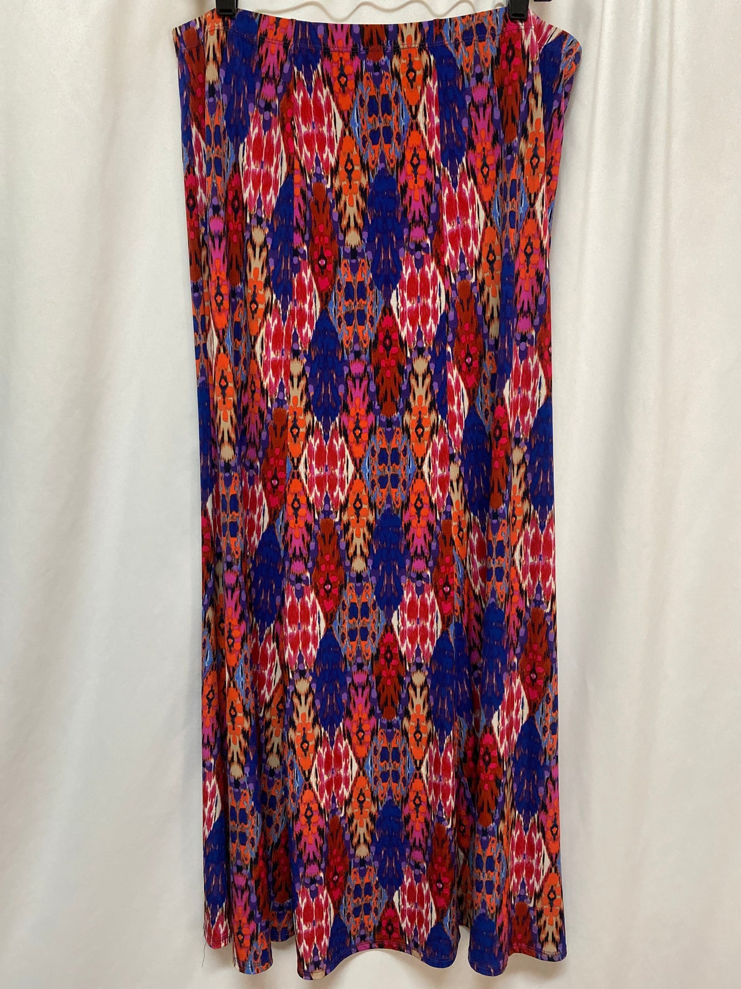 Skirt Maxi By Susan Graver In Multi-colored, Size: L