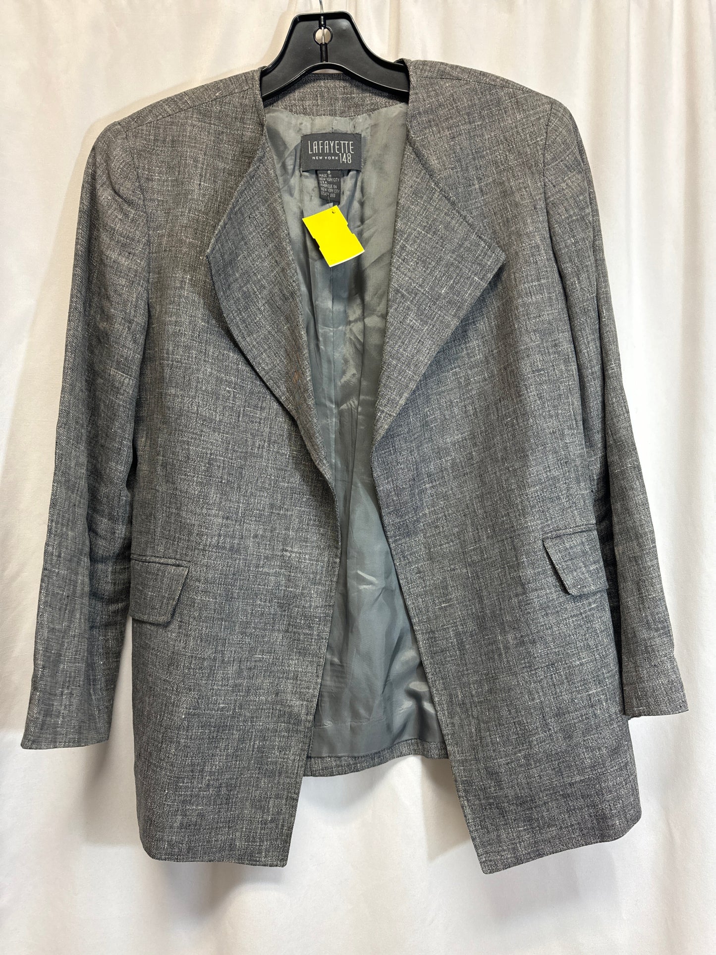 Blazer By Lafayette 148 In Grey, Size: S