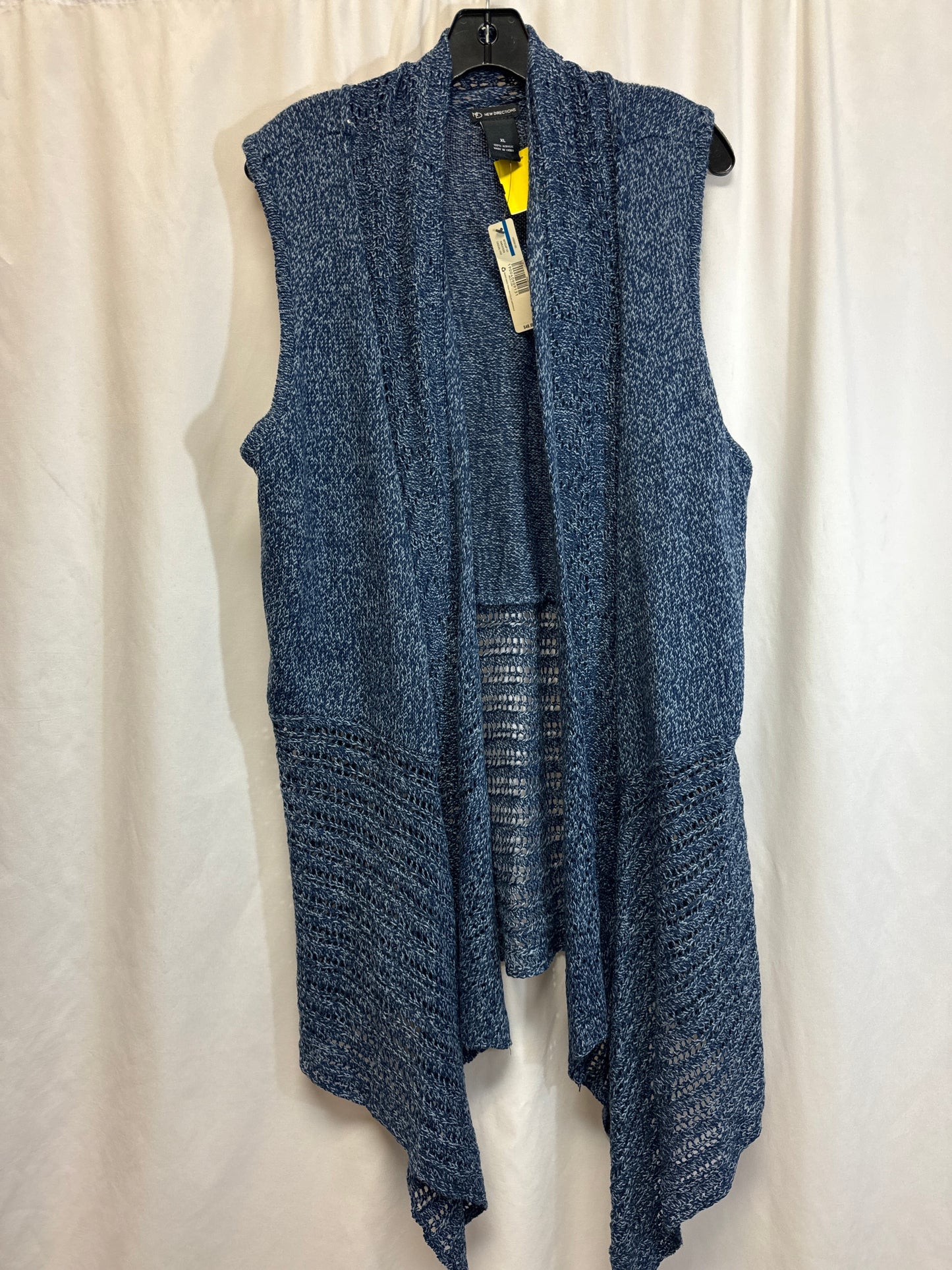 Cardigan By New Directions In Blue, Size: Xl