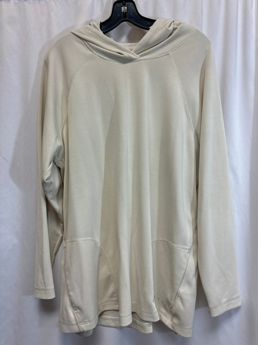 Athletic Sweatshirt Hoodie By Lane Bryant In Tan, Size: 1x