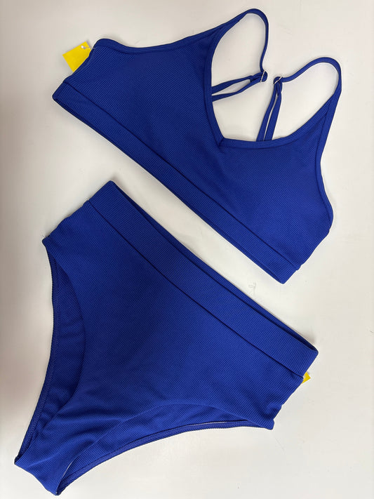 Swimsuit 2pc By Clothes Mentor In Blue, Size: L