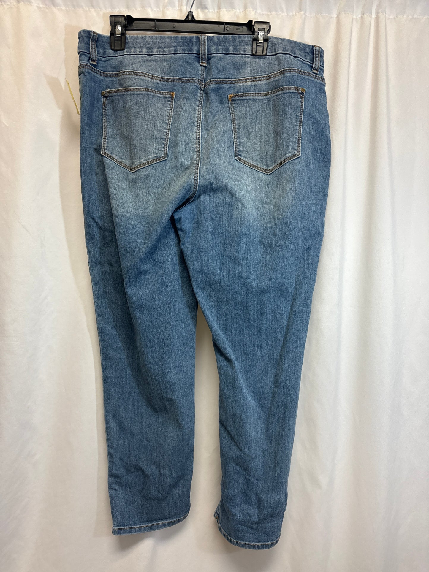 Jeans Straight By Chicos In Blue, Size: 14