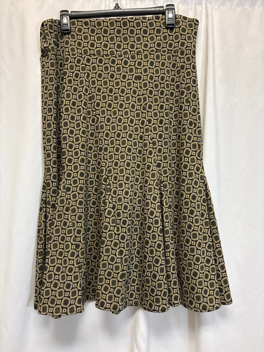 Skirt Midi By Michael Kors In Tan, Size: L