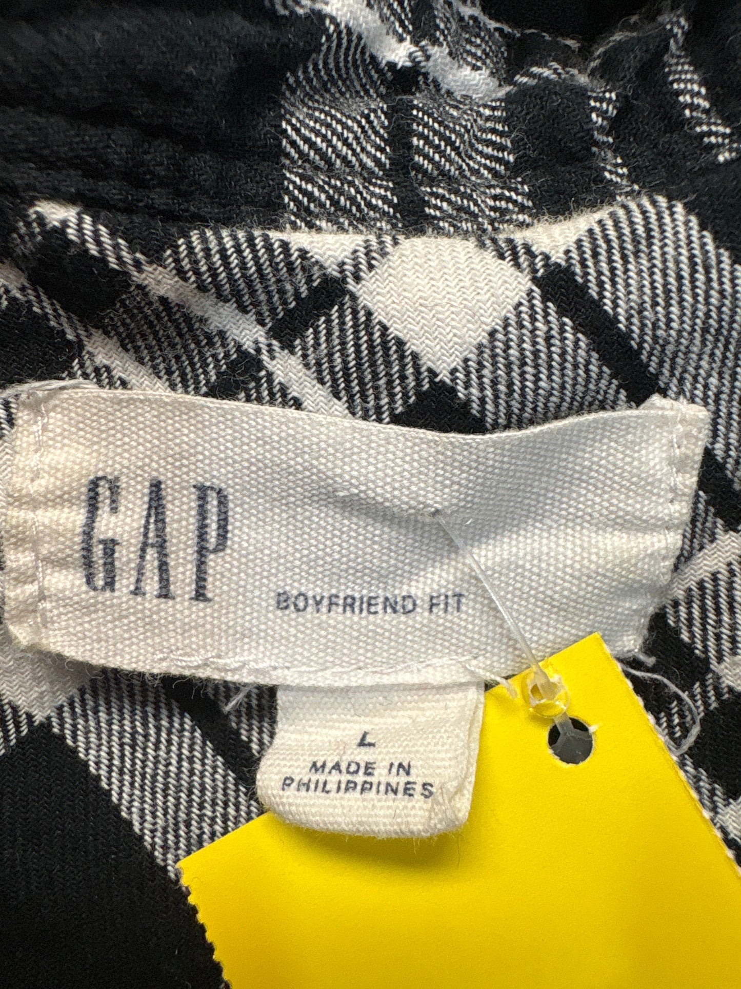 Top Long Sleeve By Gap In Black, Size: L