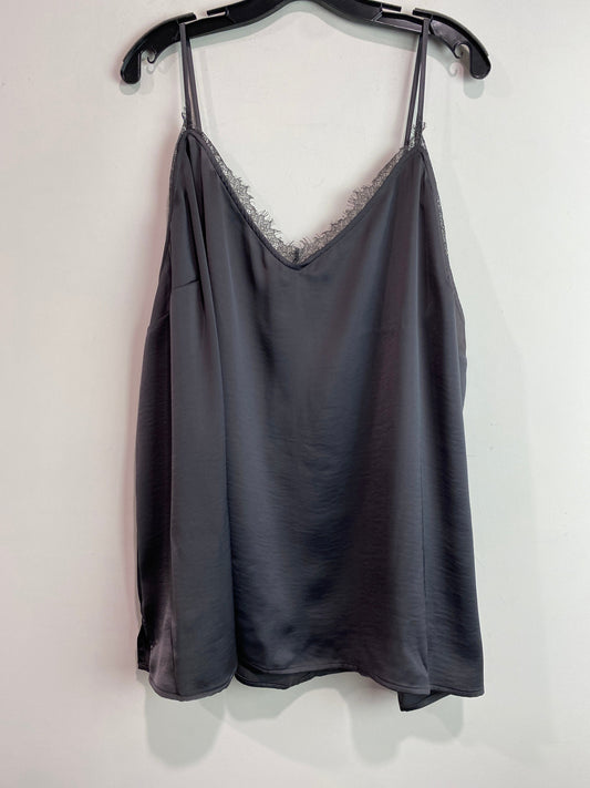 Tank Top By Lane Bryant In Grey, Size: 4x