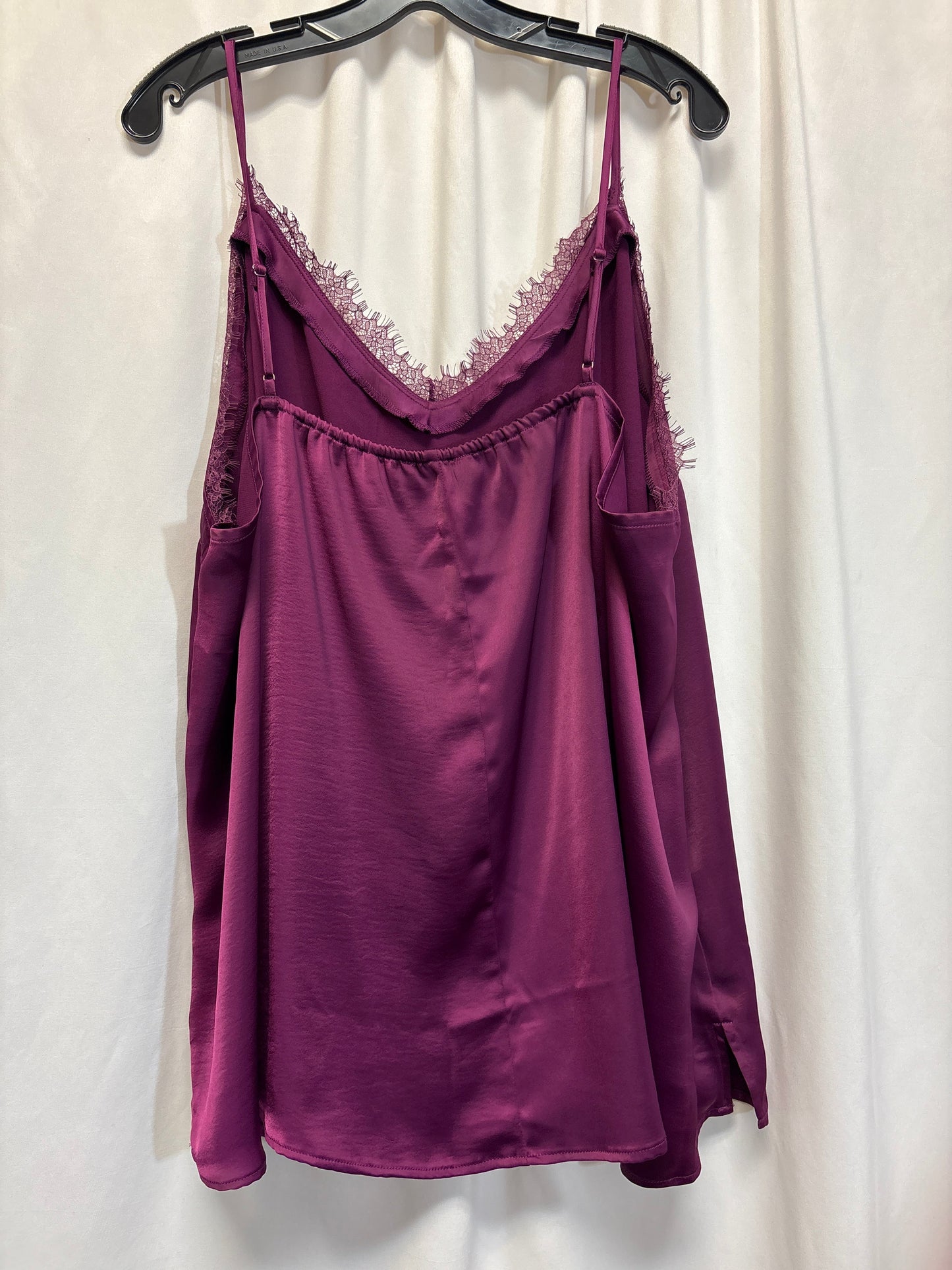 Tank Top By Lane Bryant In Purple, Size: 4x