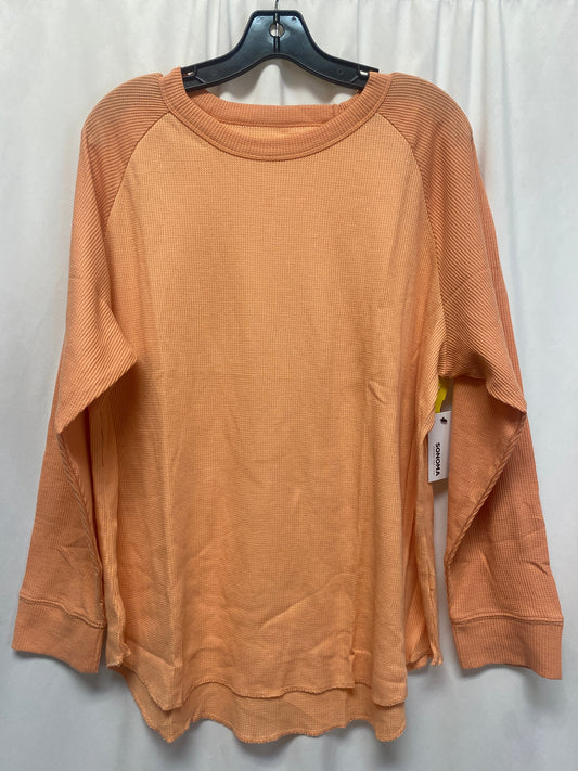 Top Long Sleeve By Sonoma In Peach, Size: 1x