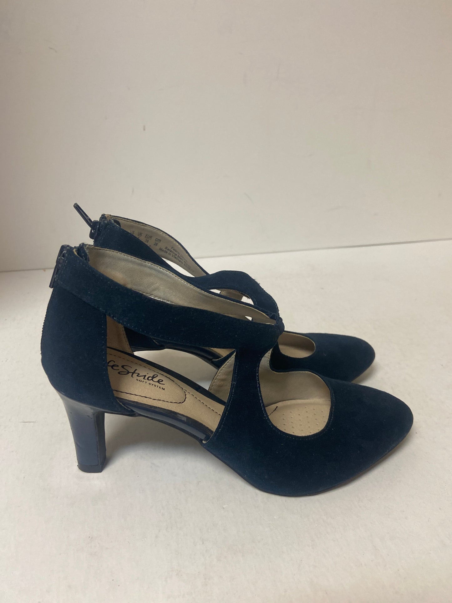 Shoes Heels Block By Life Stride In Navy, Size: 9