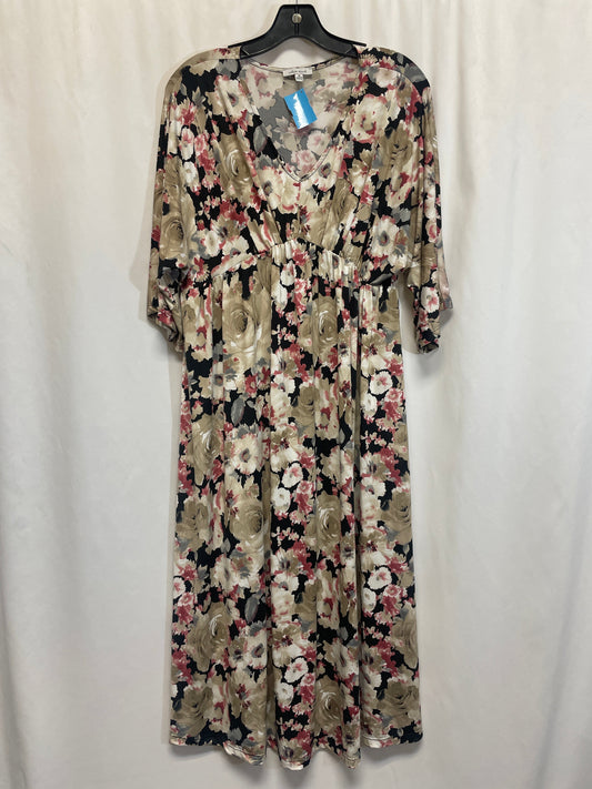 Dress Casual Midi By White Birch In Tan, Size: M