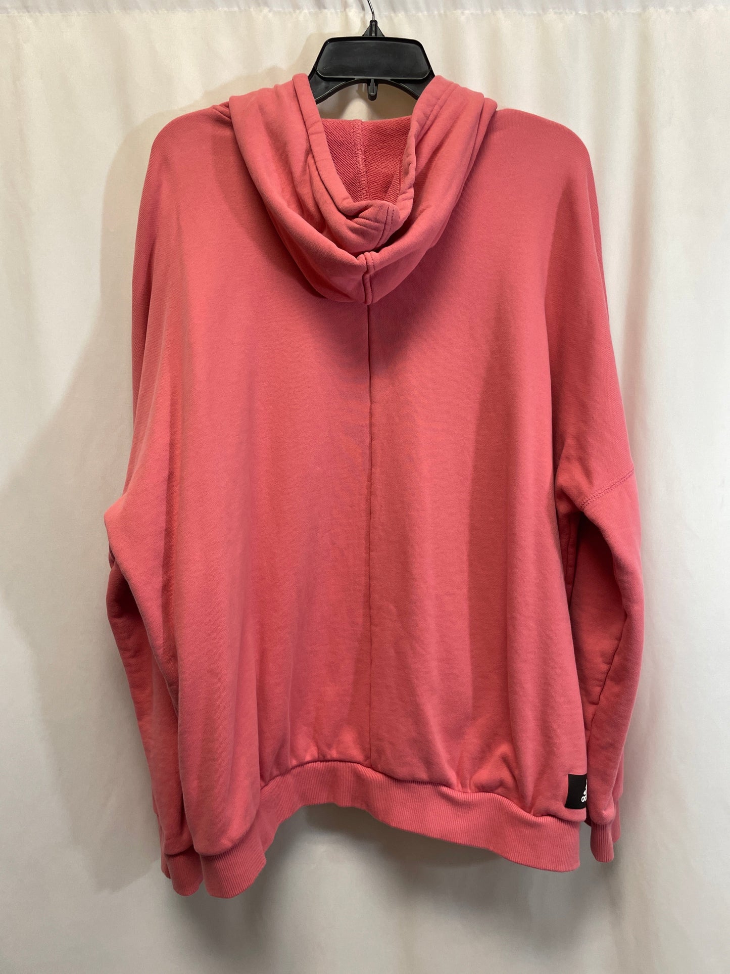 Sweatshirt Hoodie By Adidas In Pink, Size: Xl