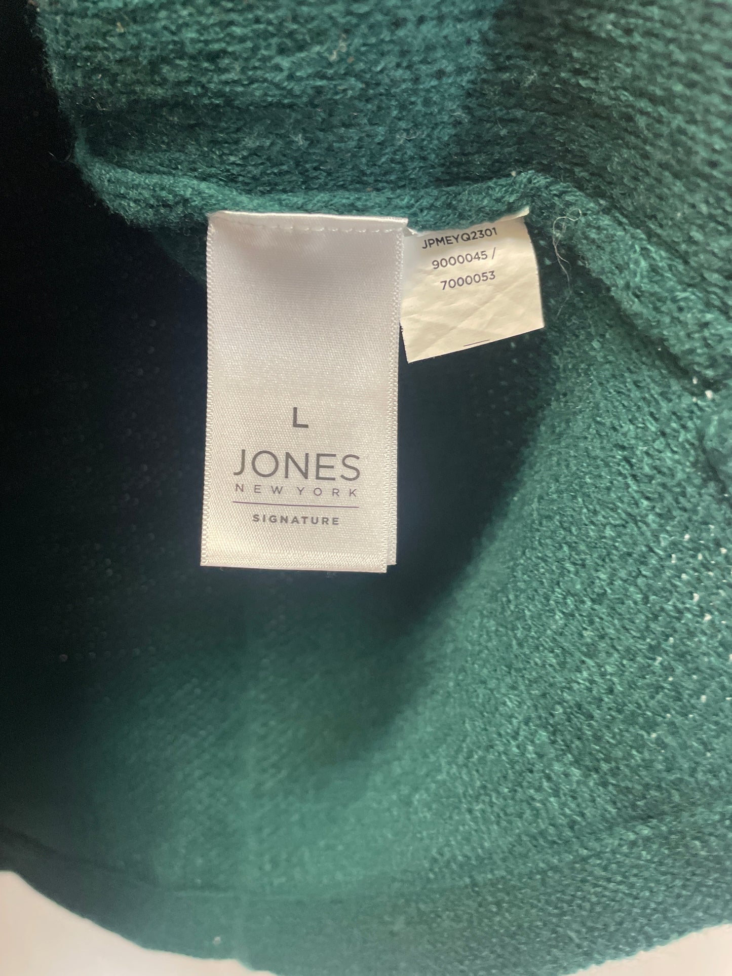 Sweater By Jones New York In Green, Size: L