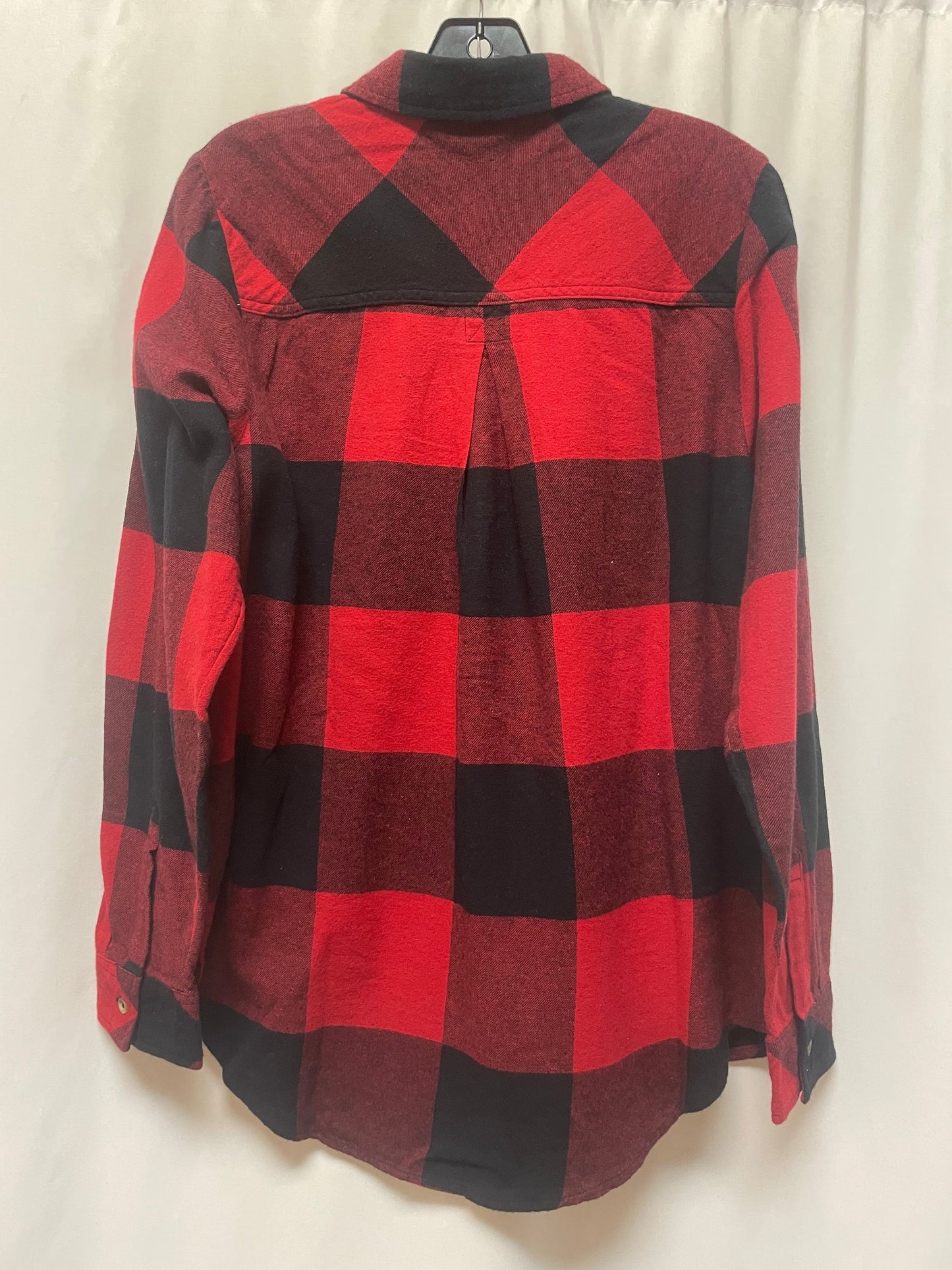 Top Long Sleeve By Sonoma In Red, Size: 1x