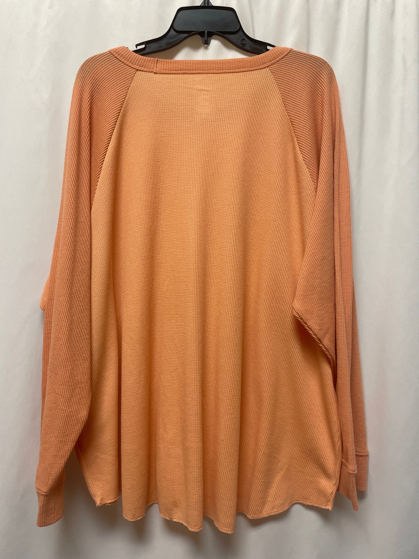 Top Long Sleeve By Sonoma In Peach, Size: 3x