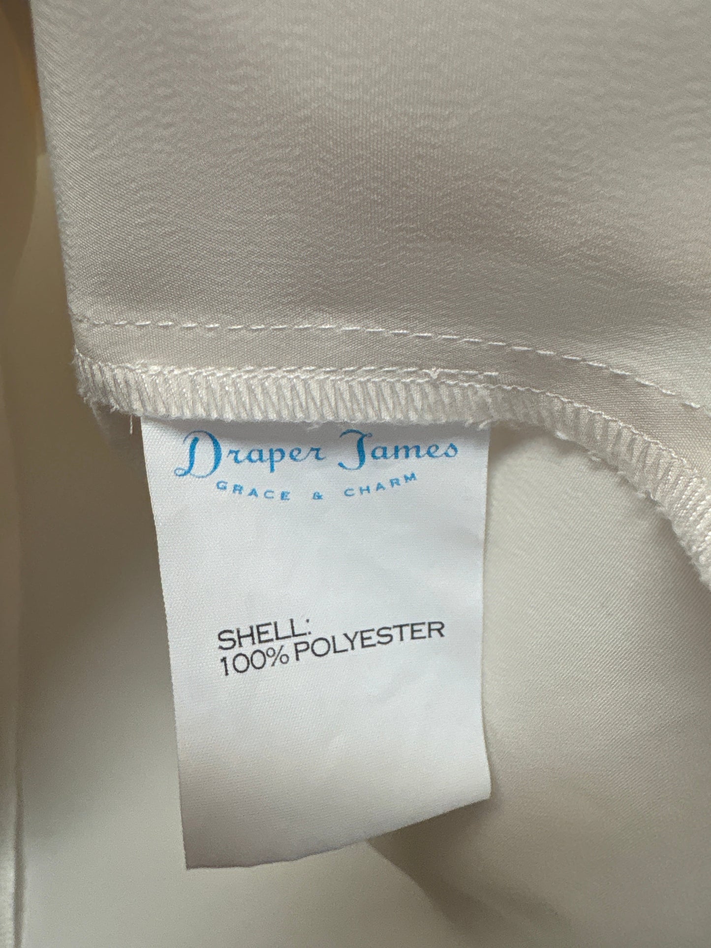 Top Long Sleeve By Draper James In White, Size: S