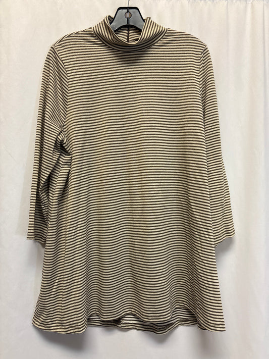 Top Long Sleeve By Kim Rogers In Green, Size: Xl