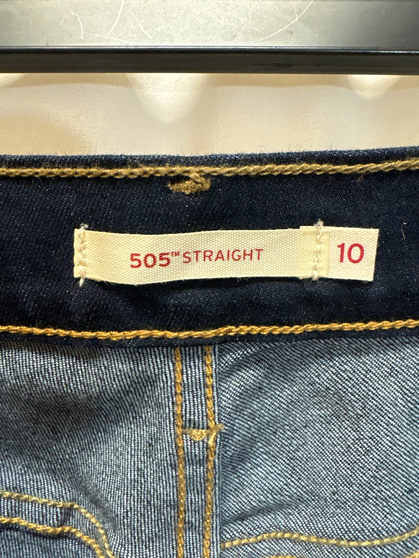 Jeans Straight By Levis In Blue, Size: 10