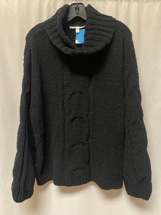 Sweater By Seven 7 In Black, Size: L