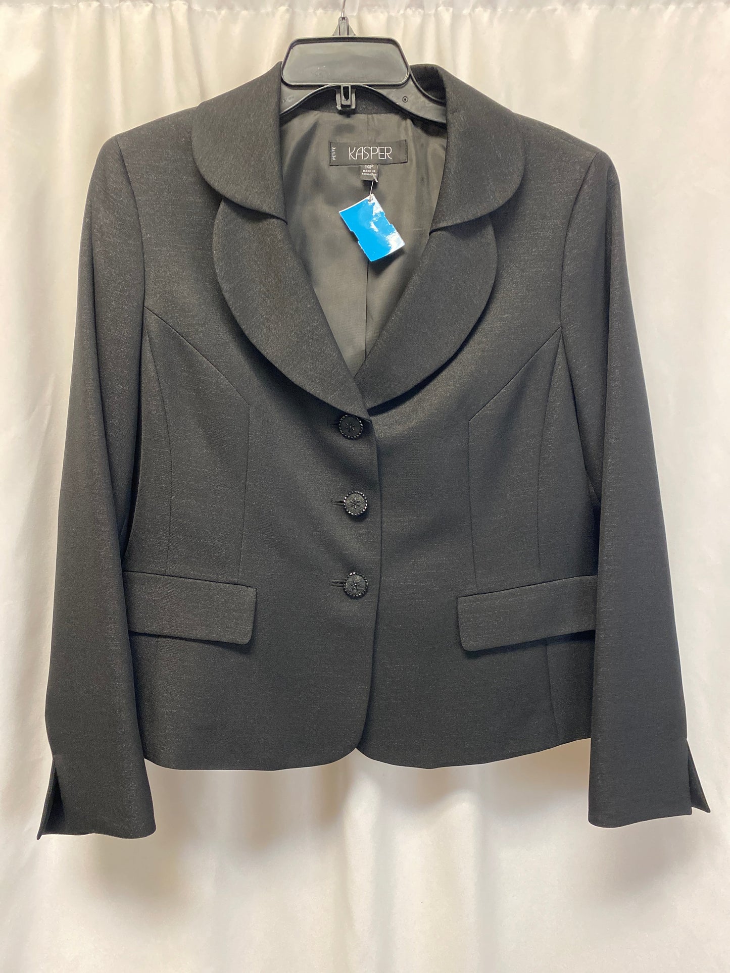 Skirt Suit 2pc By Kasper In Black, Size: 14p