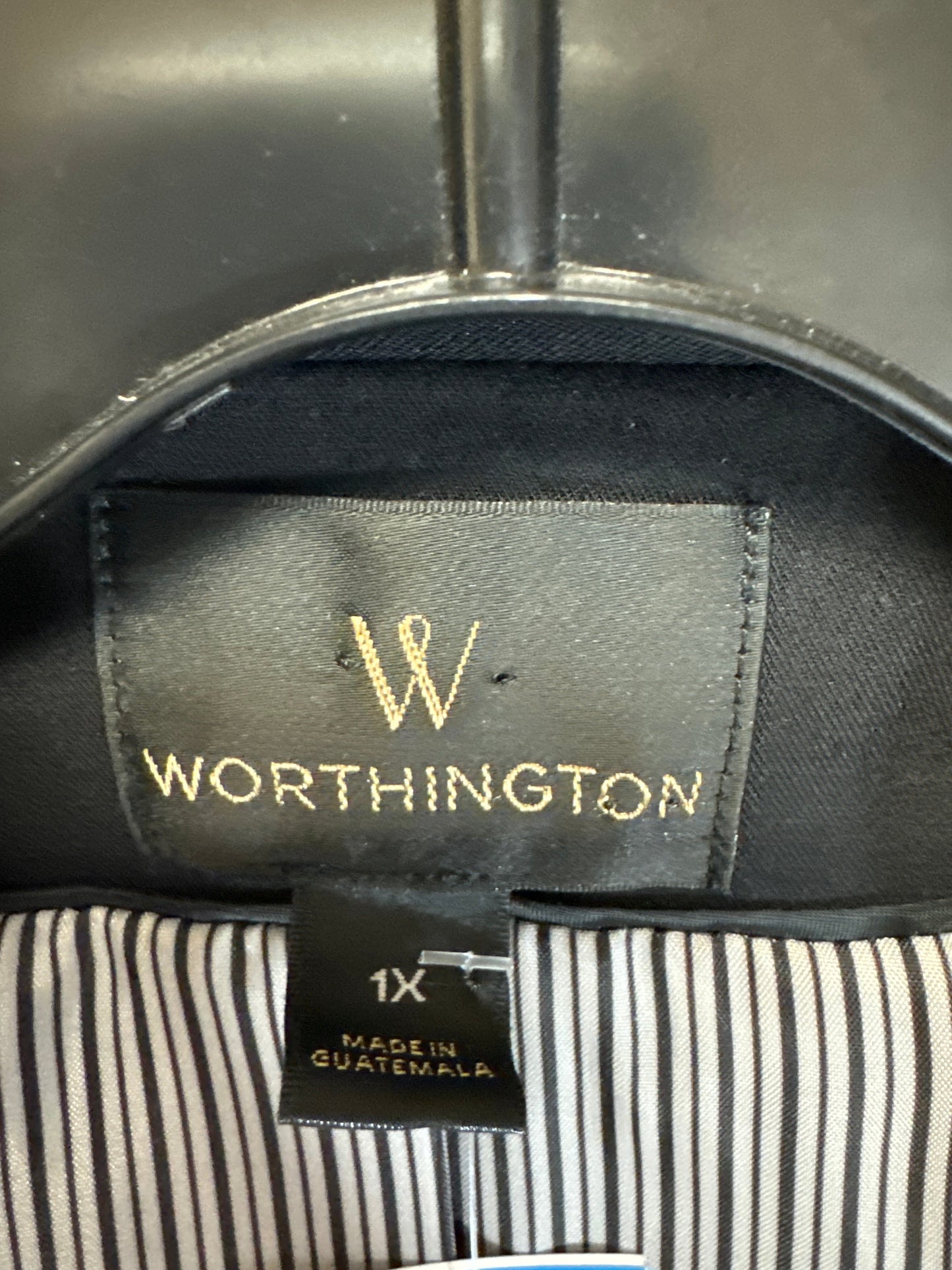 Blazer By Worthington In Black, Size: 1x